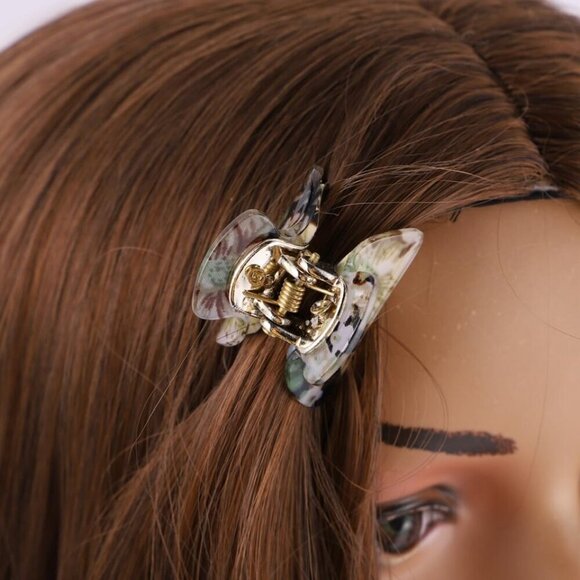 Floral Hair Clips Women\'s Girls Acrylic Claw Ponytail Holders Assorted main image 7